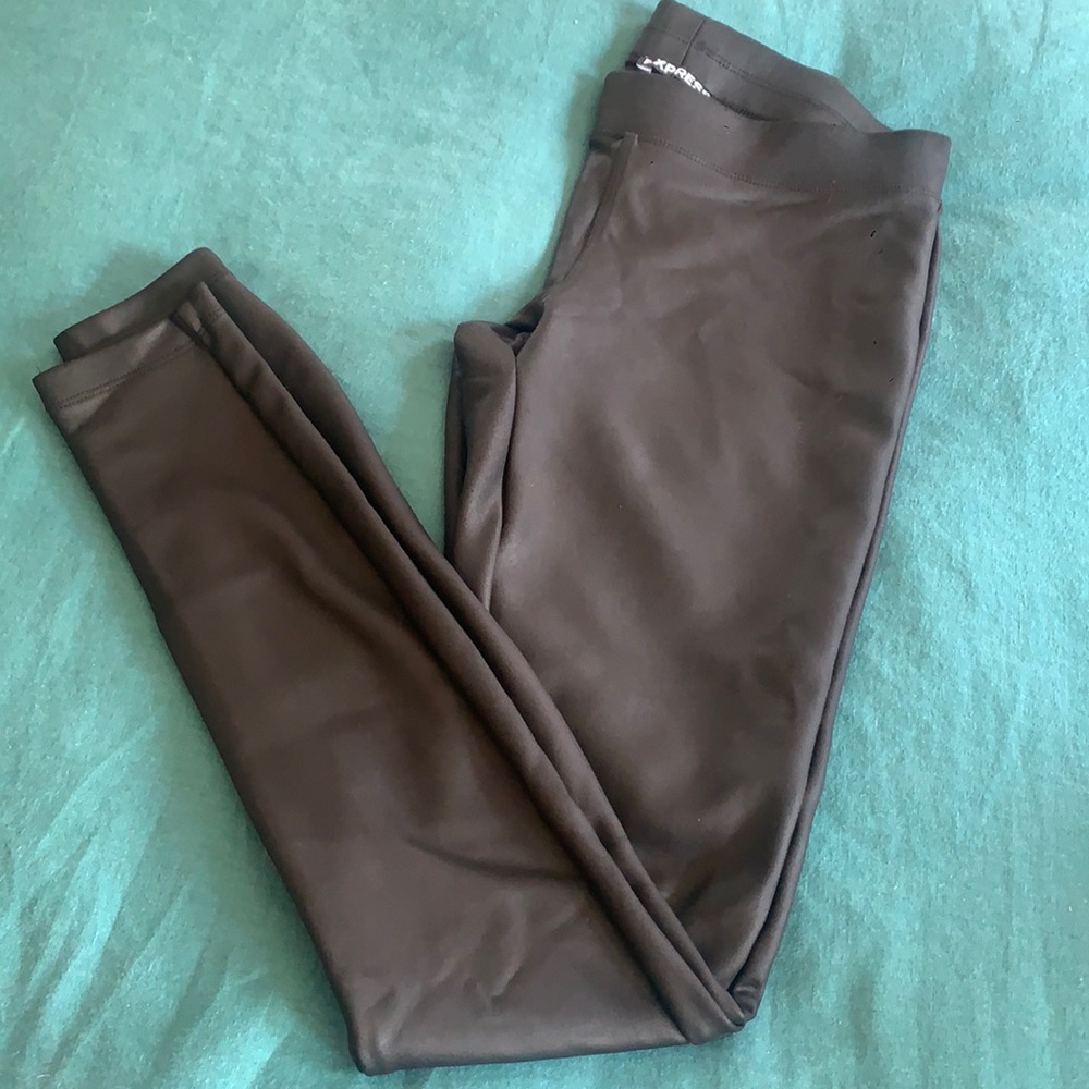 Express faux leather leggings